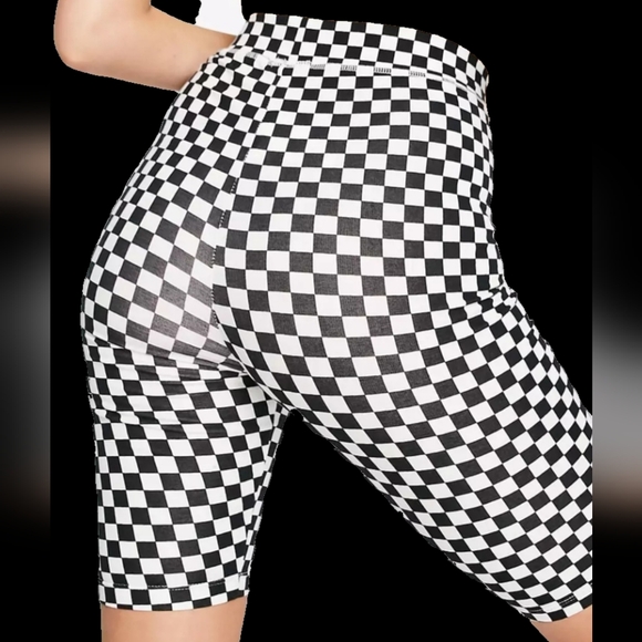 NWT ❗️ Vans of the wall cotton checks  black and white shorts size XS - Picture 2 of 10